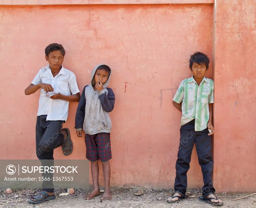 Cambodian Children in Phnom Penh, Cambodia.