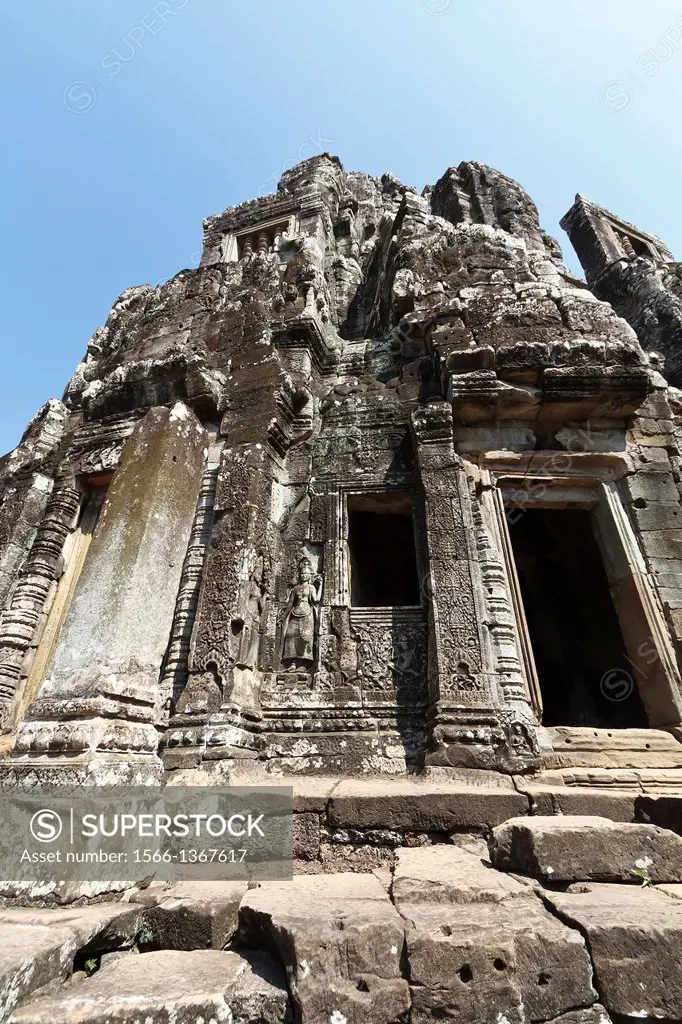 The Temple Bayon on the Temple Compund of Angkor, Cambodia