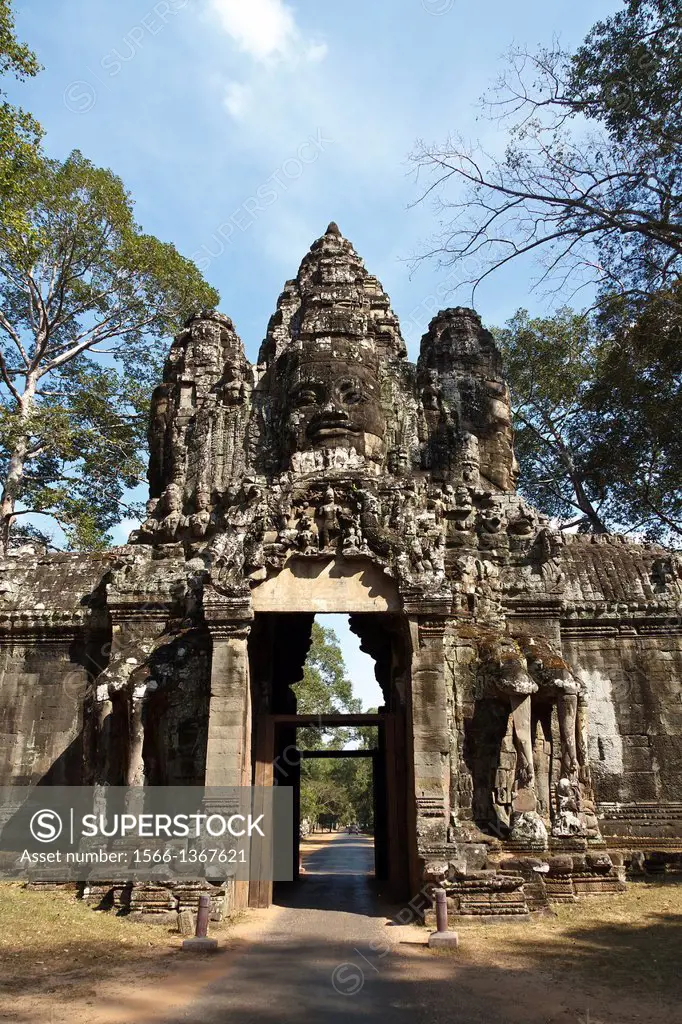 Victory Gate in Angkor Thom, Cambodia