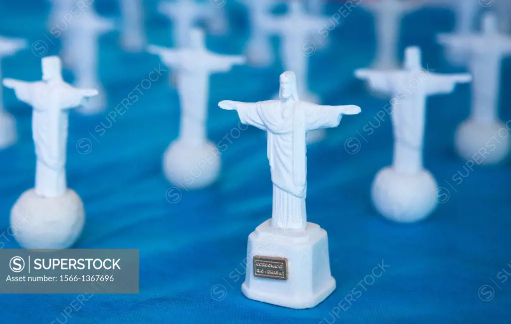 Souvenir statue of Christ; Rio De Janeiro, Brazil.