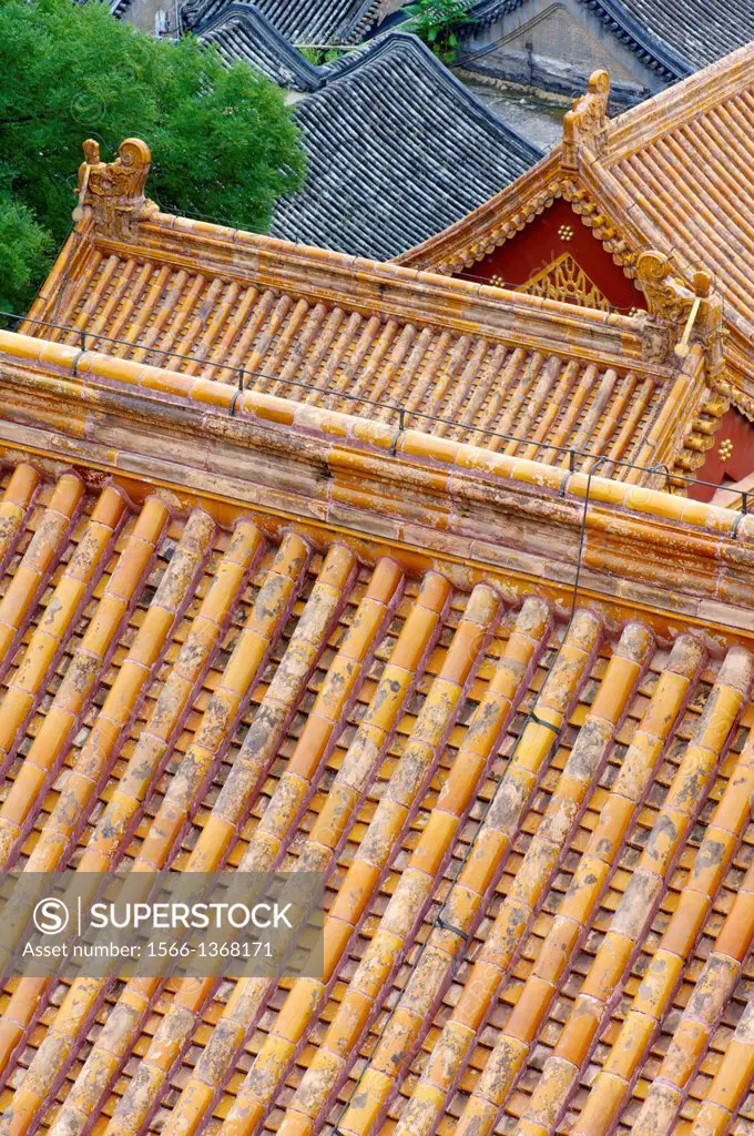 Roofs in Yiheyuan Summer Palace, Beijing, China.