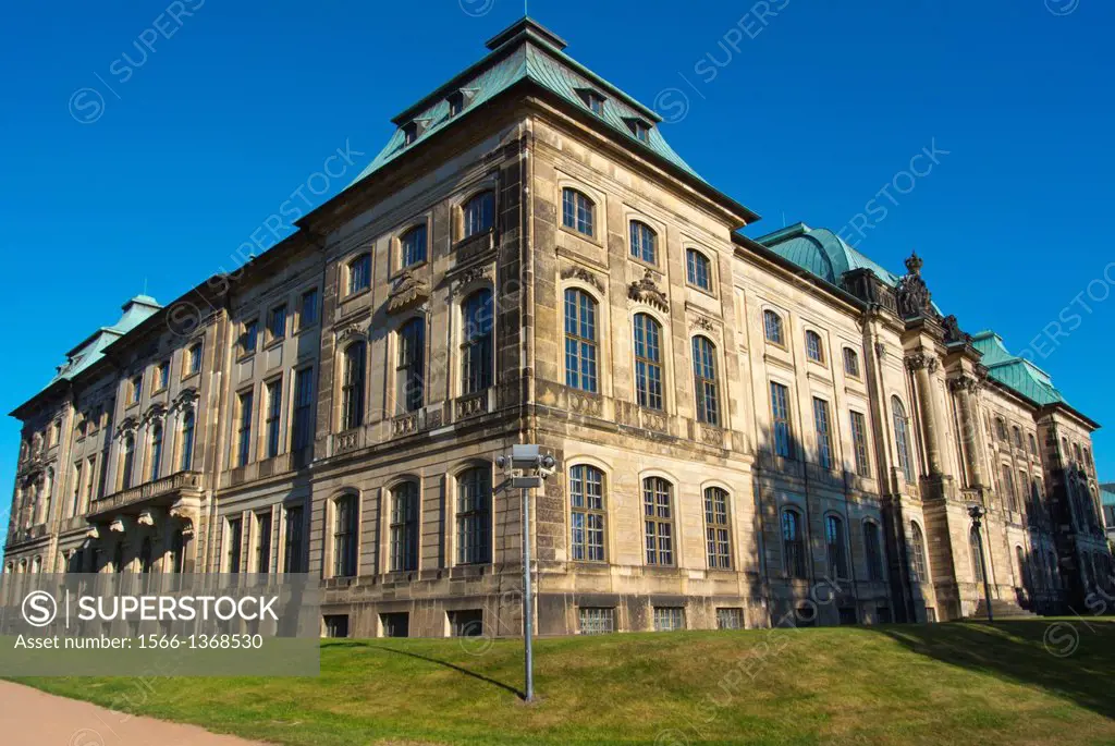 Japanisches Palais the Japanese Palace housing Ethnology museum Neustadt the new town Dresden Germany central Europe.