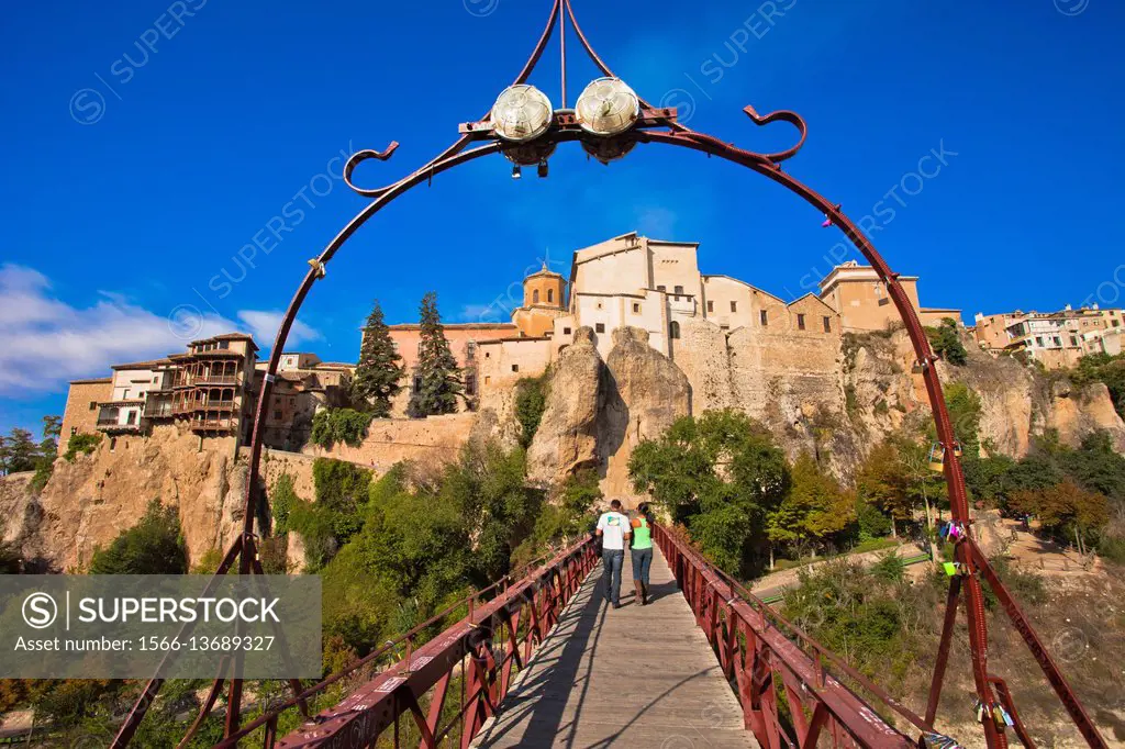 The Bridge Of Saint Paul, Hanging Houses of Cuenca, Castile-La Mancha, Castilla La Mancha, Spain