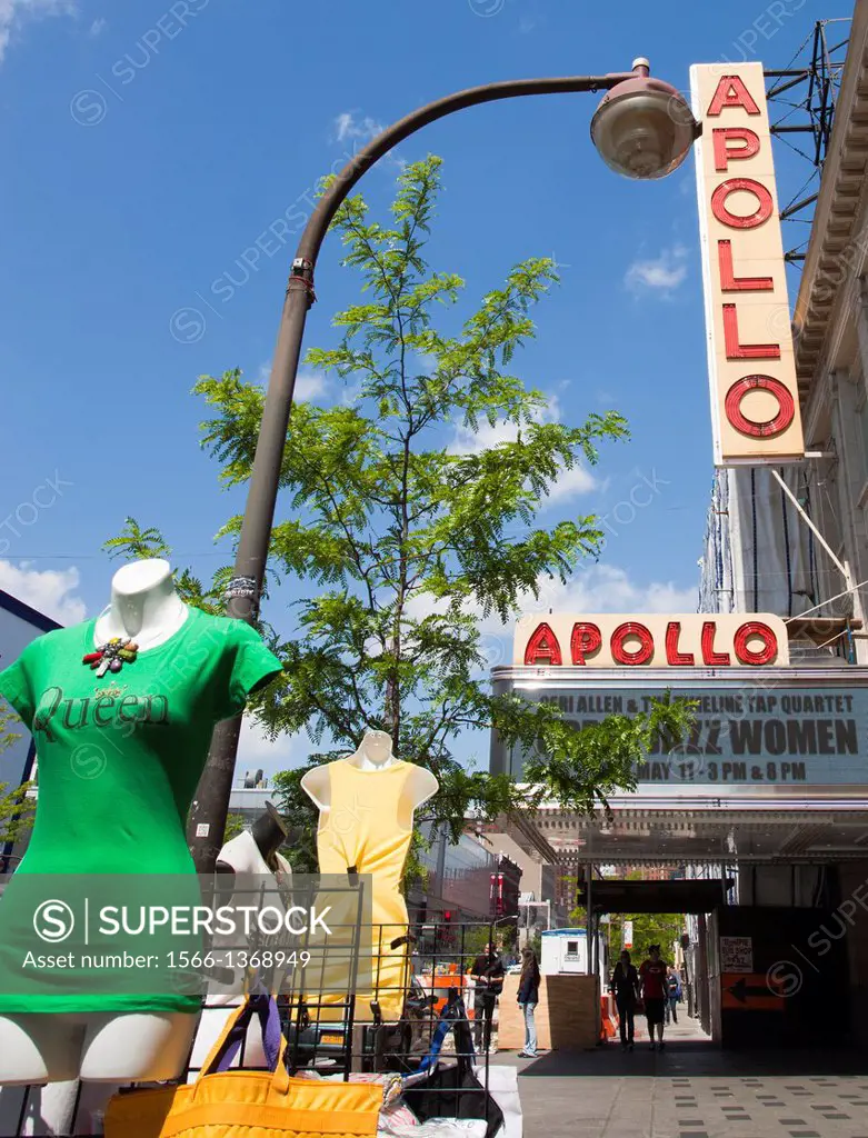 Apollo Theater, 125th Street, Harlem, New York City, New York, USA, North America.