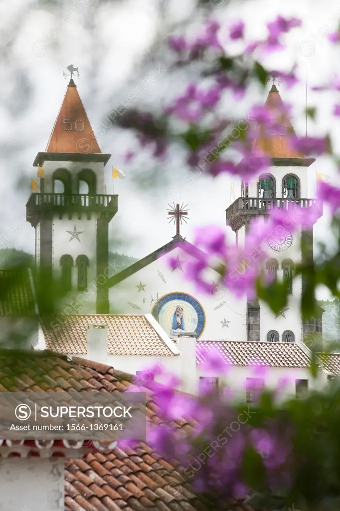 Church in Furnas, in Sao Miguel Island, Azores.