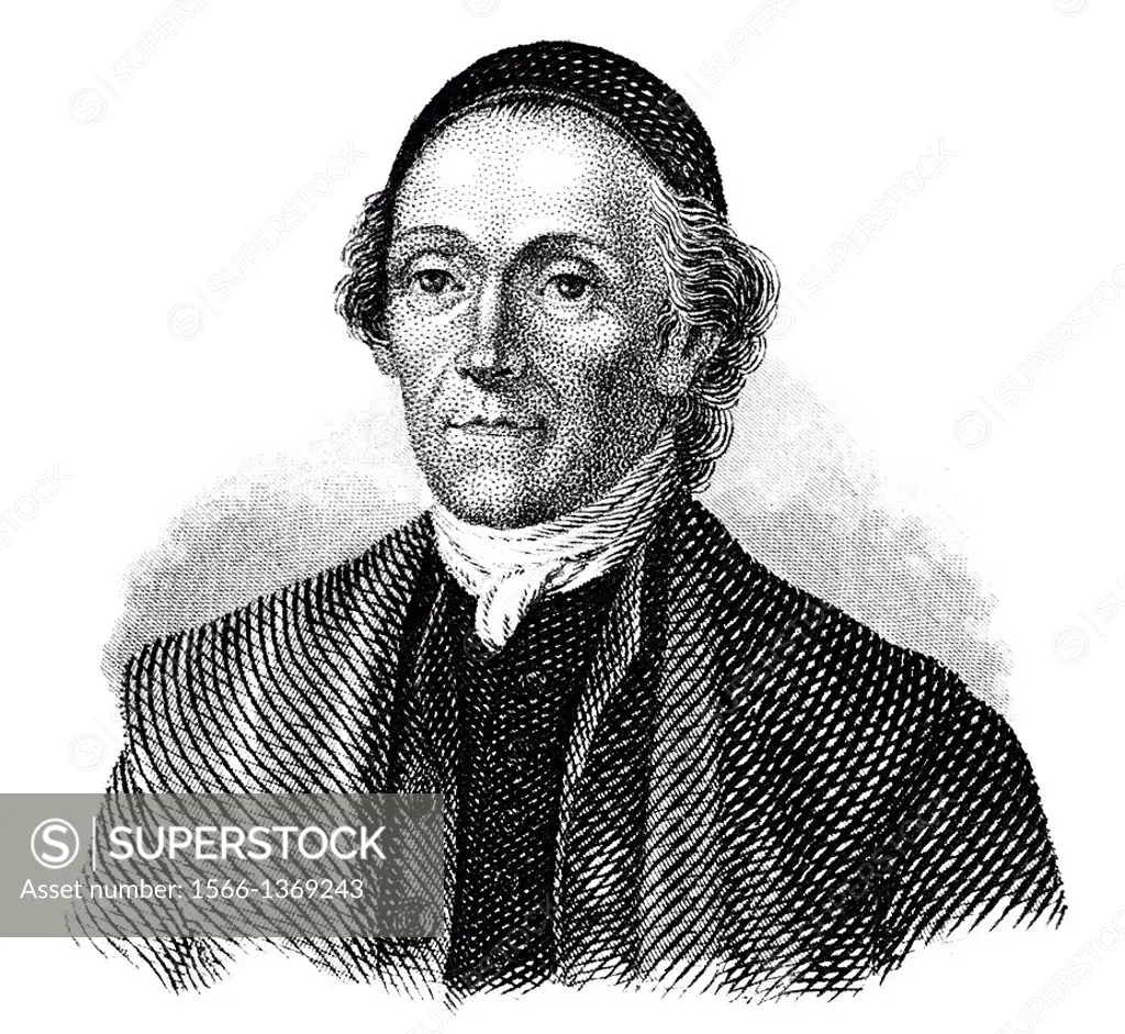 Johann Caspar Lavater, 1741 - 1801, a Swiss Protestant pastor, philosopher and writer in the Enlightenment.