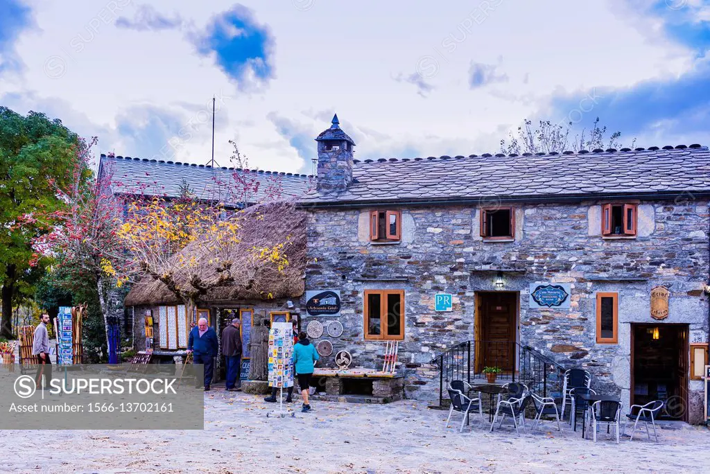 The historic village of O Cebreiro. Pedrafita do Cebreiro, O Cebreiro, Lugo, Galicia, Spain, Europe.