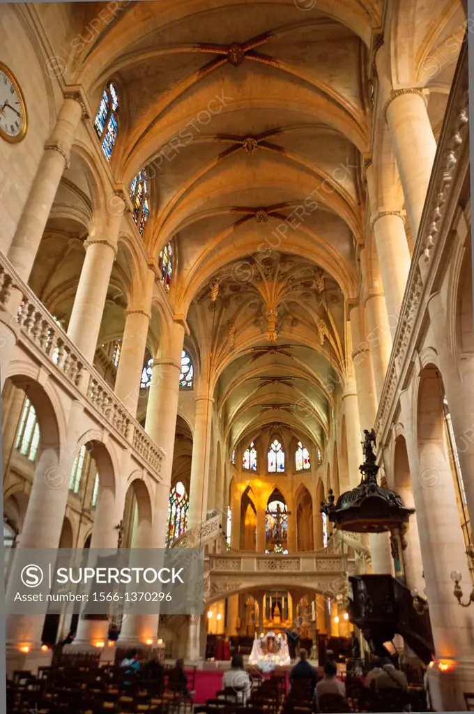 Church Saint-Etienne-du-Mont, Paris, France.