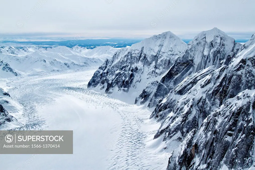 Alaska Glacier in Winter