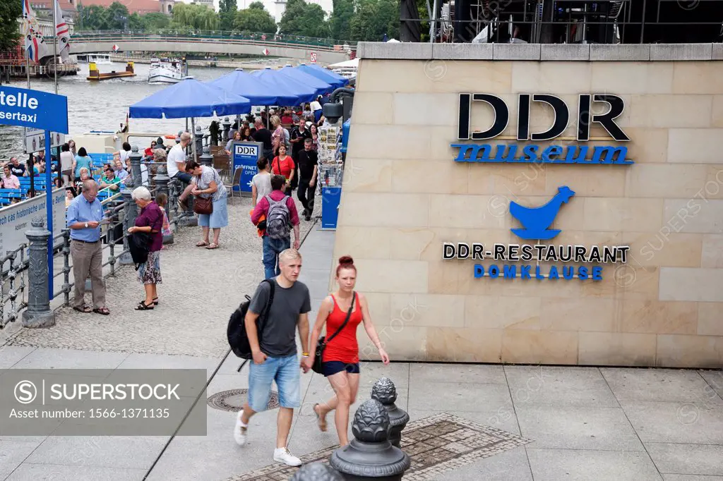 DDR Museum on River Spree; Berlin; Germany; Europe.