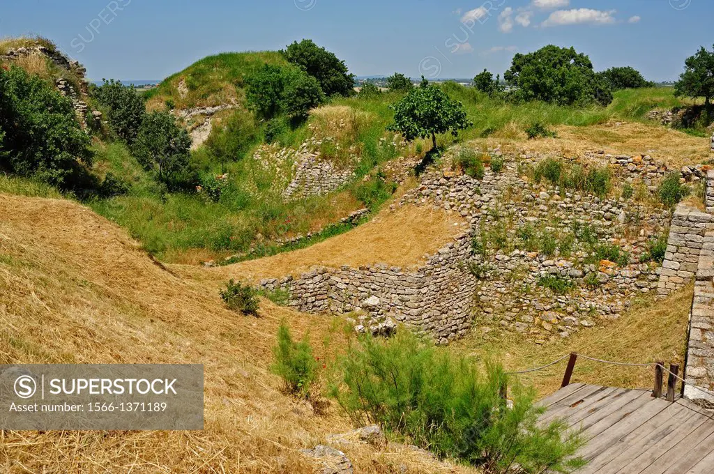 Troy II Citadel, 2600-2250 BC, Troy HIstoric Site, Biga Peninsula, Turkey