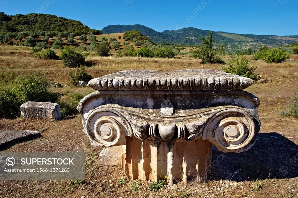 Ionic capital of the Temple of Artimis Sardis, originally the fourth largest Ionic temple when it was originally built in 300 B.C. In 150 AD under Rom...