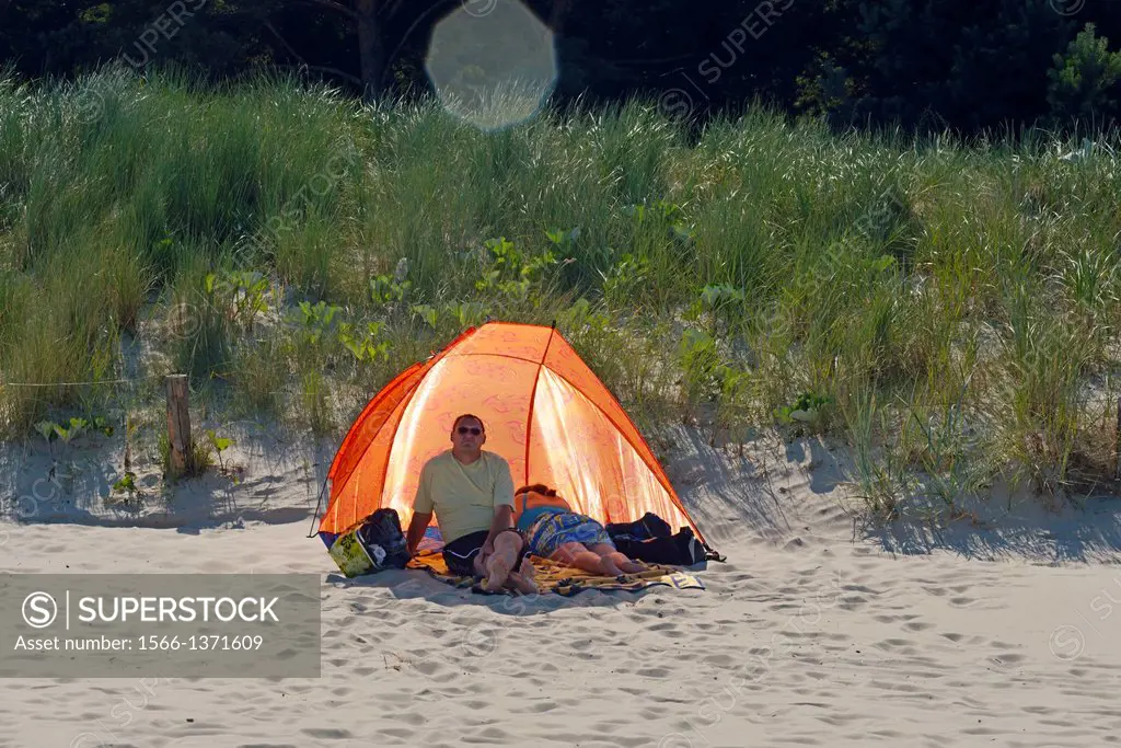 Beach near Karlshagen, Usedom Island, Germany.