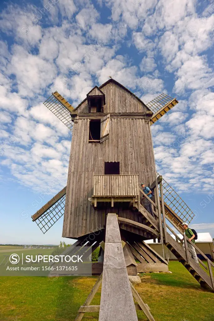 Post mill at Pudagla, Usedom Island, Germany.