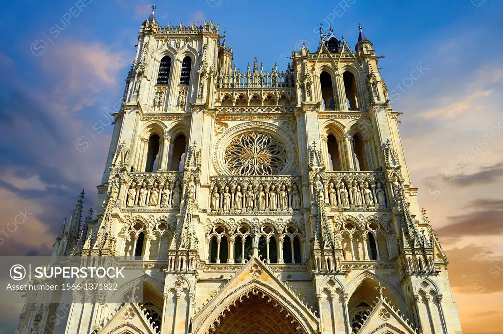 Gothic Cathedral of Notre-Dame, Amiens, France.