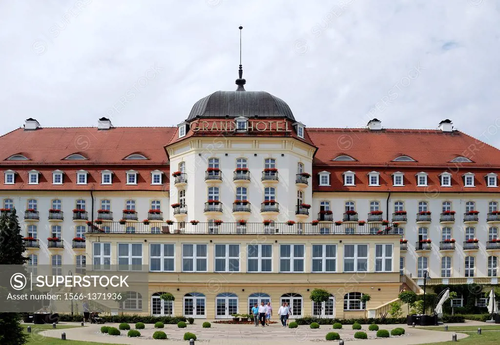 Grand Hotel on the beach of the Baltic resort of Sopot in Poland - Caution: For the editorial use only. Not for advertising or other commercial use!.