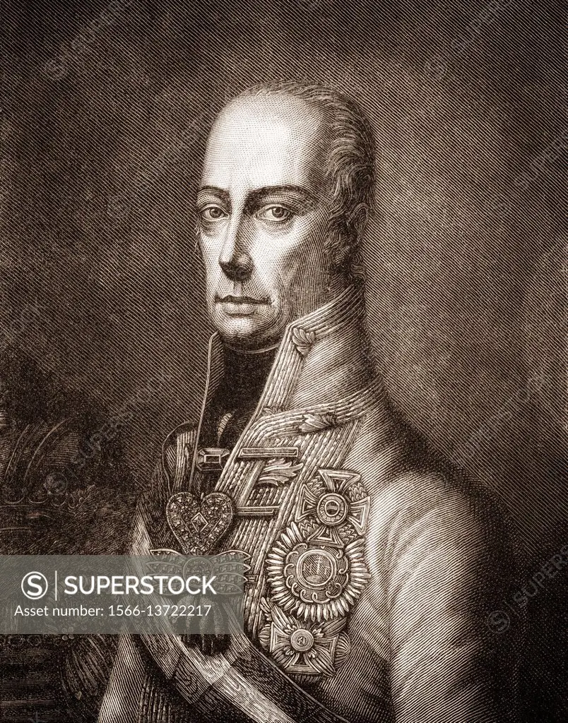 Francis II, 1768 - 1835, the last Holy Roman Emperor, as Francis I Franz I. Emperor of Austria.