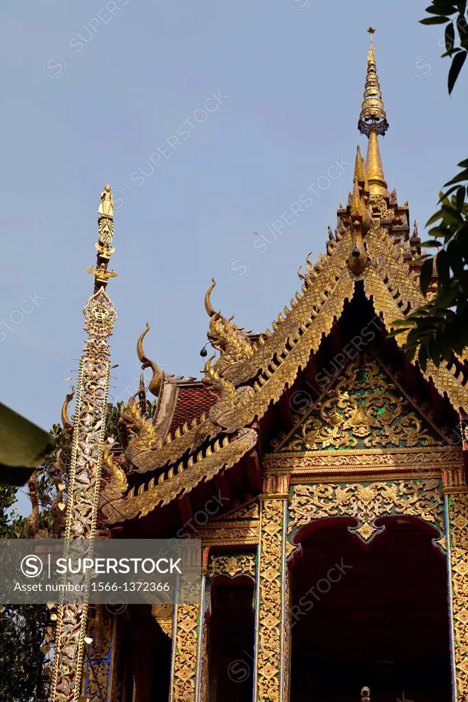 Building on the Temple Compound of Wat Phra That Doi Suthep near Chaing Mai, Thailand.