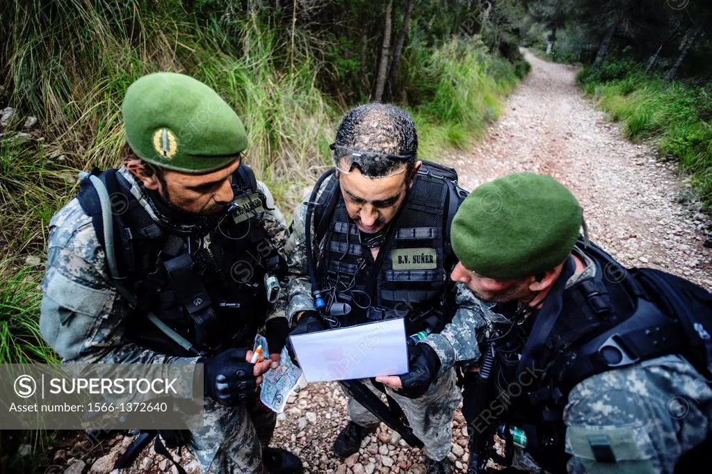 III tactical raid COPRINO-Bravo, Andratx, Majorca, Balearic Islands, Spain