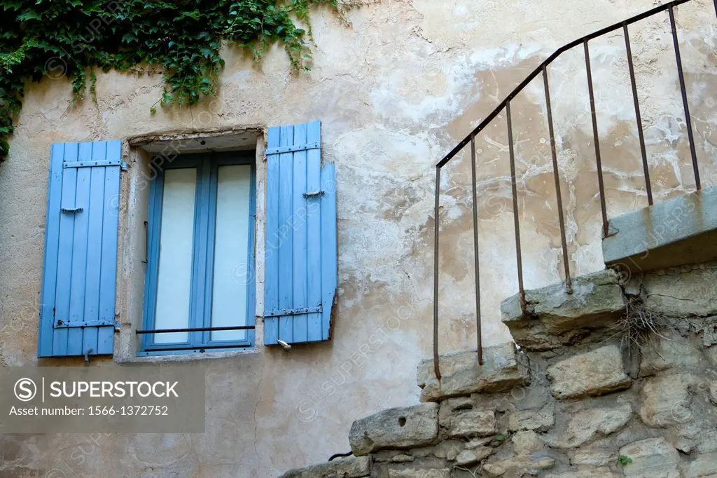 House of Gordes village, labeled The Most Beautiful Villages of France, Vaucluse department, Provence-Alpes-Cote d´Azur region. France.
