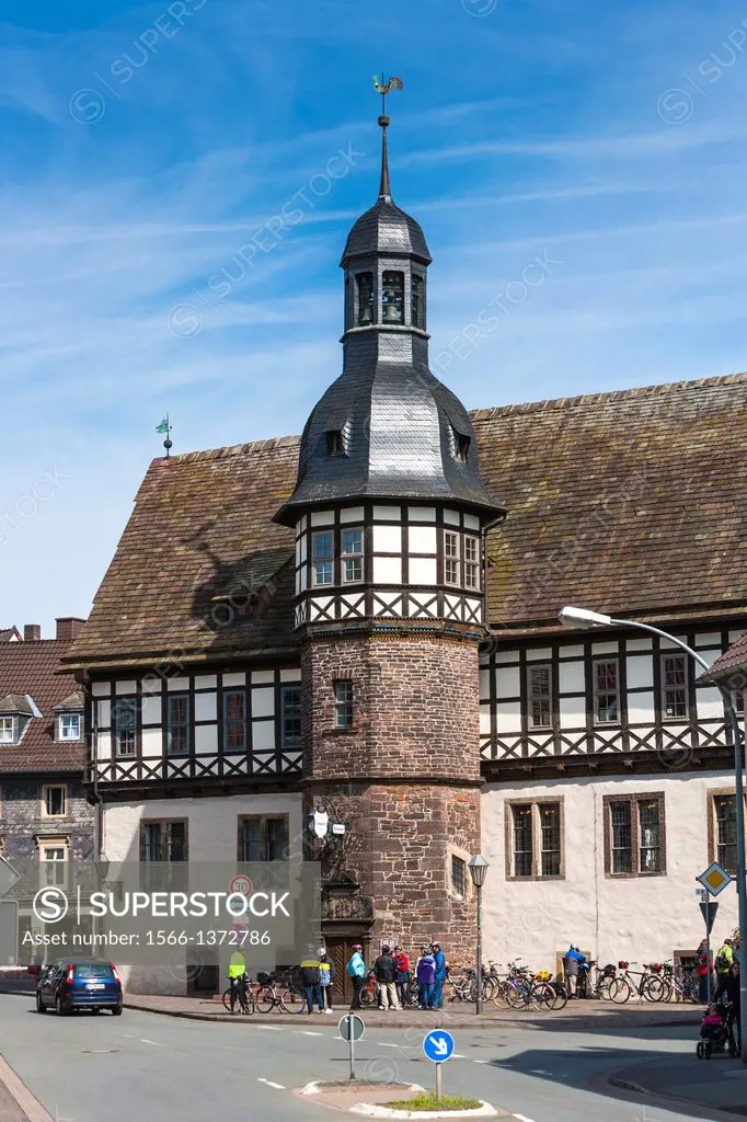 Historic town hall in Hoexter, North Rhine-Westphalia, Germany, Europe