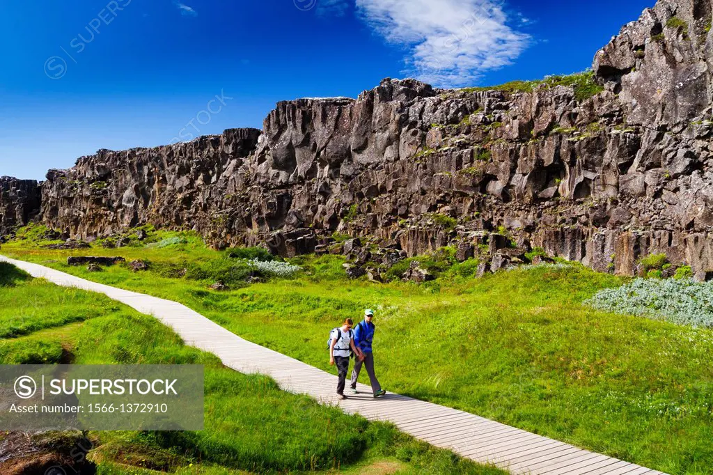 Rift Valley. Pingvellir National Park. Golden Circle. Iceland, Europe.