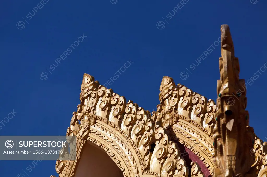 Part of the Buddhist Temple Wat Ounalom Monastery in Phnom Penh, Cambodia