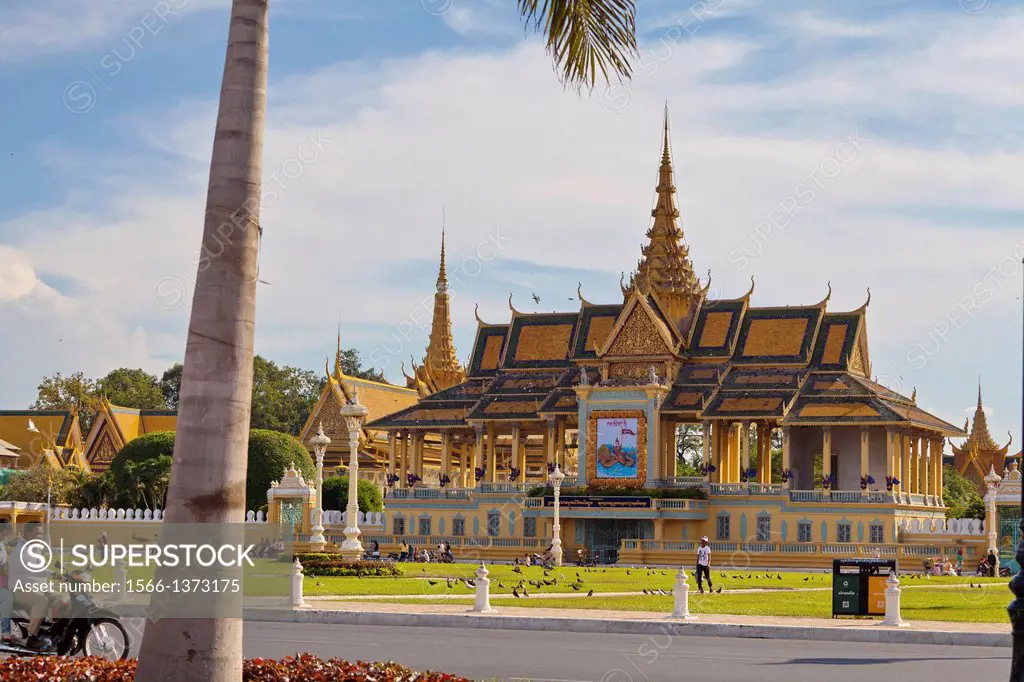 Royal Palace Building in Phnom Penh, Cambodia
