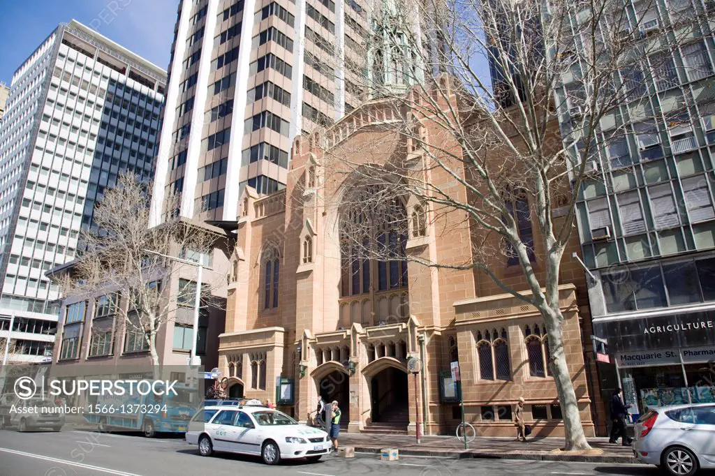 saint stephens uniting church in macquarie street,sydeny city centre,australia.