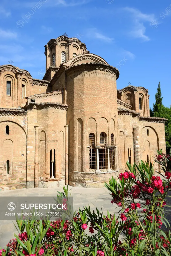 Greece, Central Macedonia, Thessaloniki, Agii Apostoli Holy Apostles church, listed as World Heritage 14th C