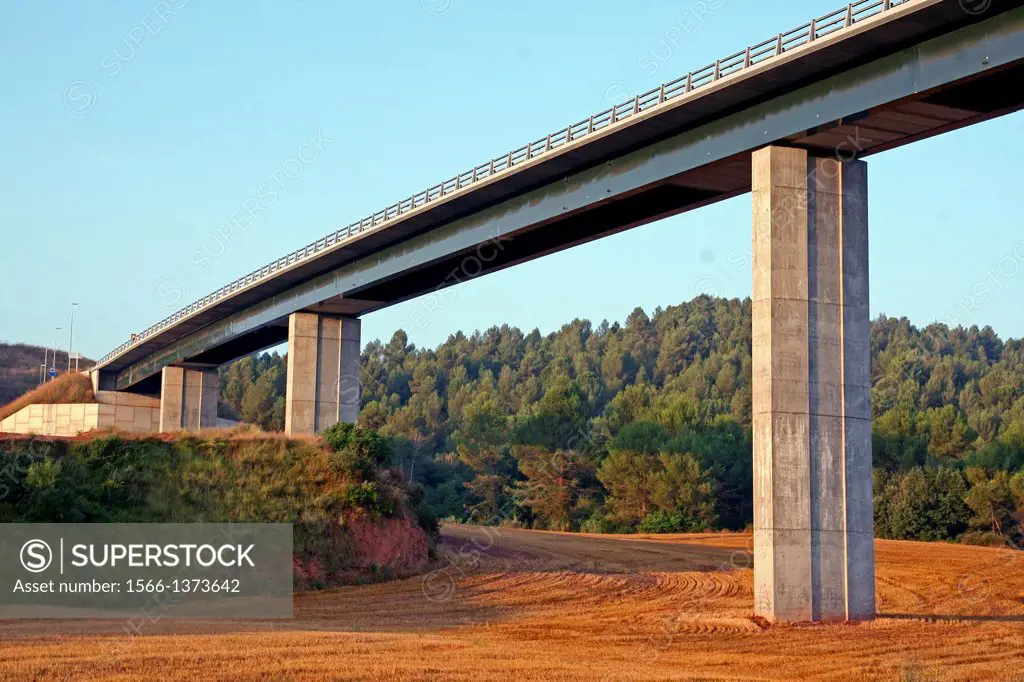 viaduct, Rajadell, Bages, Catalonia, Spain
