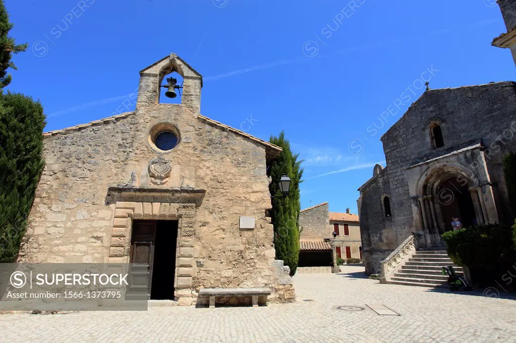 The medieval village of Les Baux de Provence, Bouches du Rhône, 13, PACA, France.