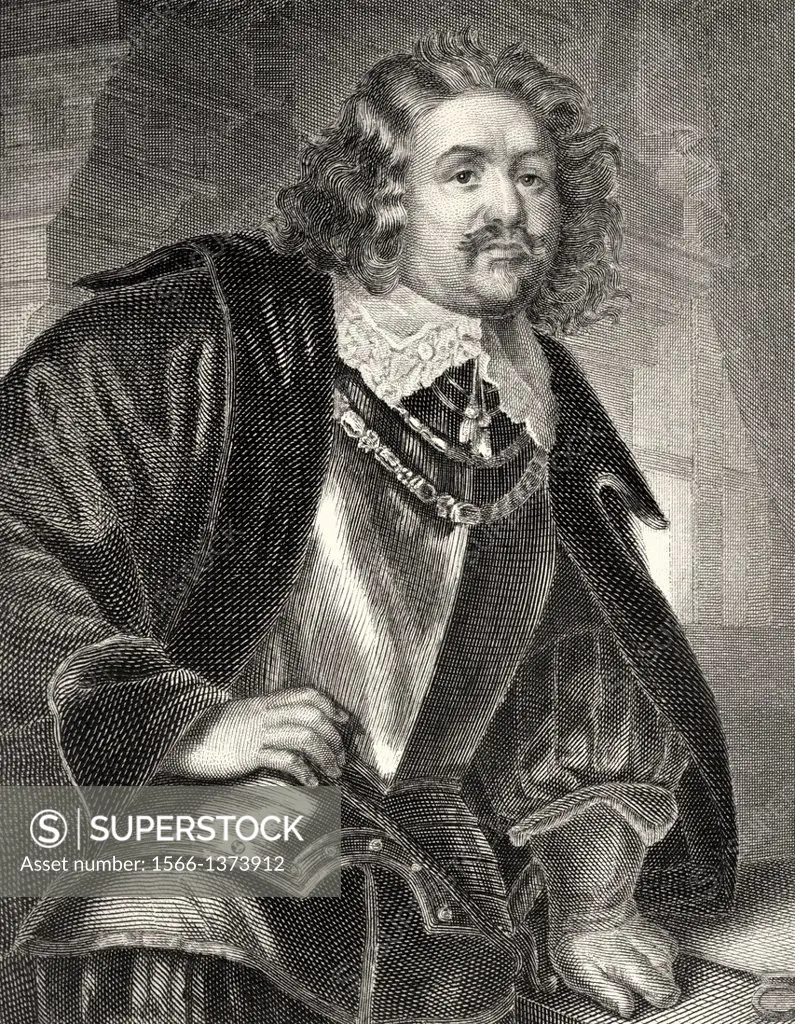 Ottavio Piccolomini, an Italian nobleman, character from the drama Wallenstein by Friedrich Schiller, 1759 - 1805.