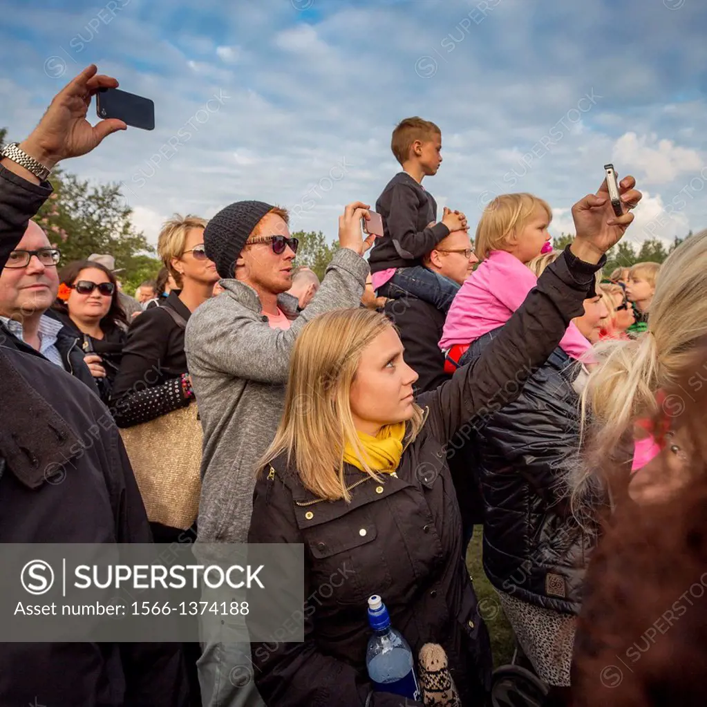Taking pictures during a concert in the park, ""Of Monsters and Men"", Reykjavik, Iceland.