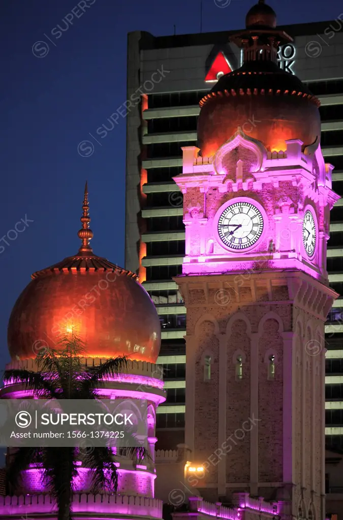 Malaysia, Kuala Lumpur, Merdeka Square, Sultan Abdul Samad Building,