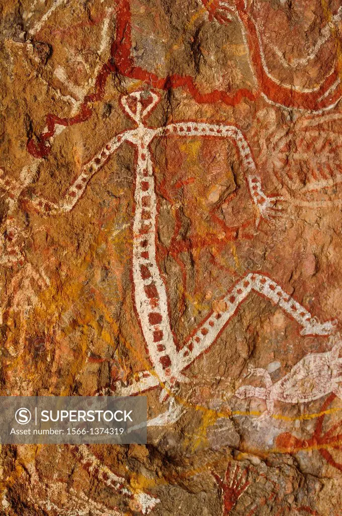 Aboriginal Rock Art, Kakadu National Park, Northern Territory, Australia, Oceania.