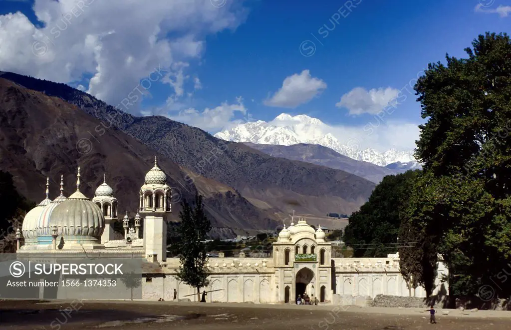 the famous mosque in Chitral, Pakistan