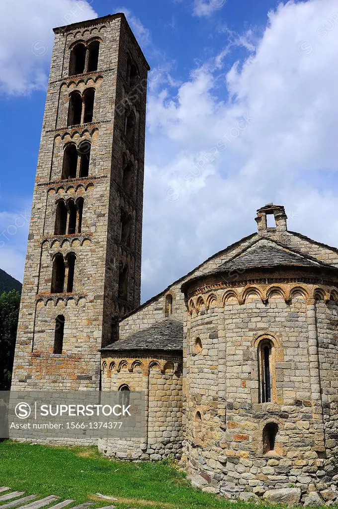 Romanesque church of Sant Climent in Taüll, Lleida province, Catalonia, Spain