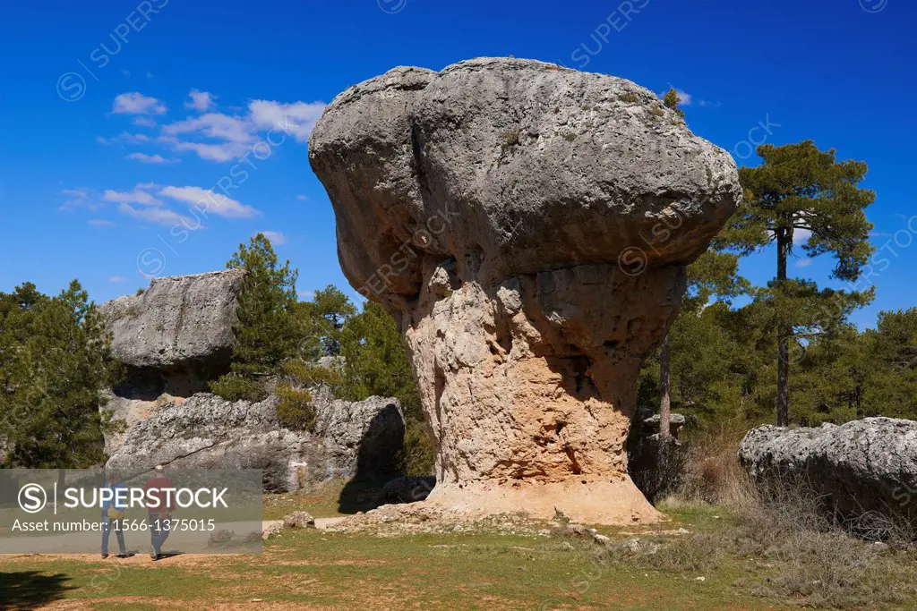 Ciudad Encantada, Enchanted city, Rock Formations, Serrania de Cuenca, Cuenca province, Castilla-La Mancha, Spain.