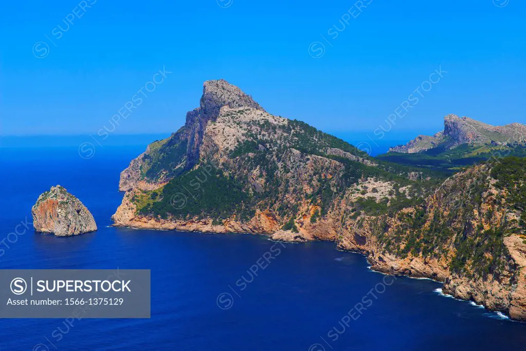 Cap de Formentor, Formentor Cape, Serra de Tramuntana, UNESCO World Heritage Site, Mallorca Island, Majorca, Balearic Islands, Spain, Europe.