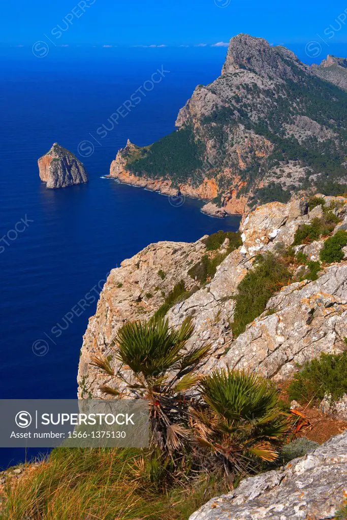 Cap de Formentor, Formentor Cape, Serra de Tramuntana, UNESCO World Heritage Site, Mallorca Island, Majorca, Balearic Islands, Spain, Europe.