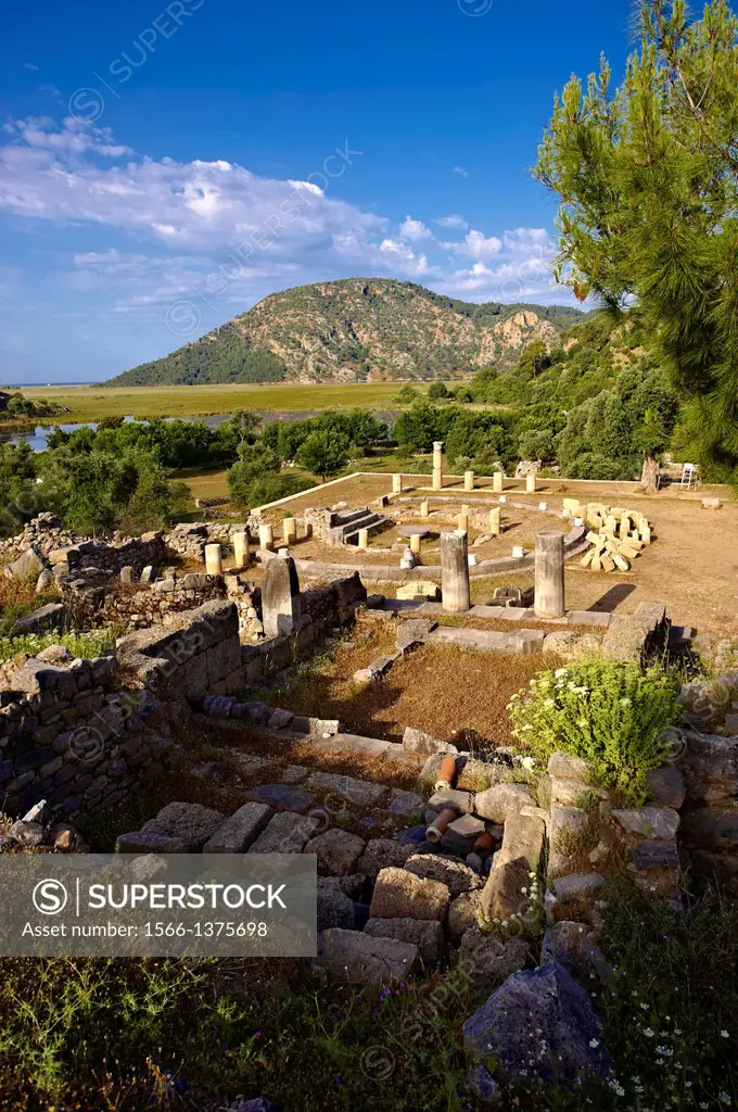 The 1st cent B.C Terrace Temple dedicated to Zeus Soteros and round sanctuary dating back to the 5th cent B.C and dedicated to the god King Basileus K...