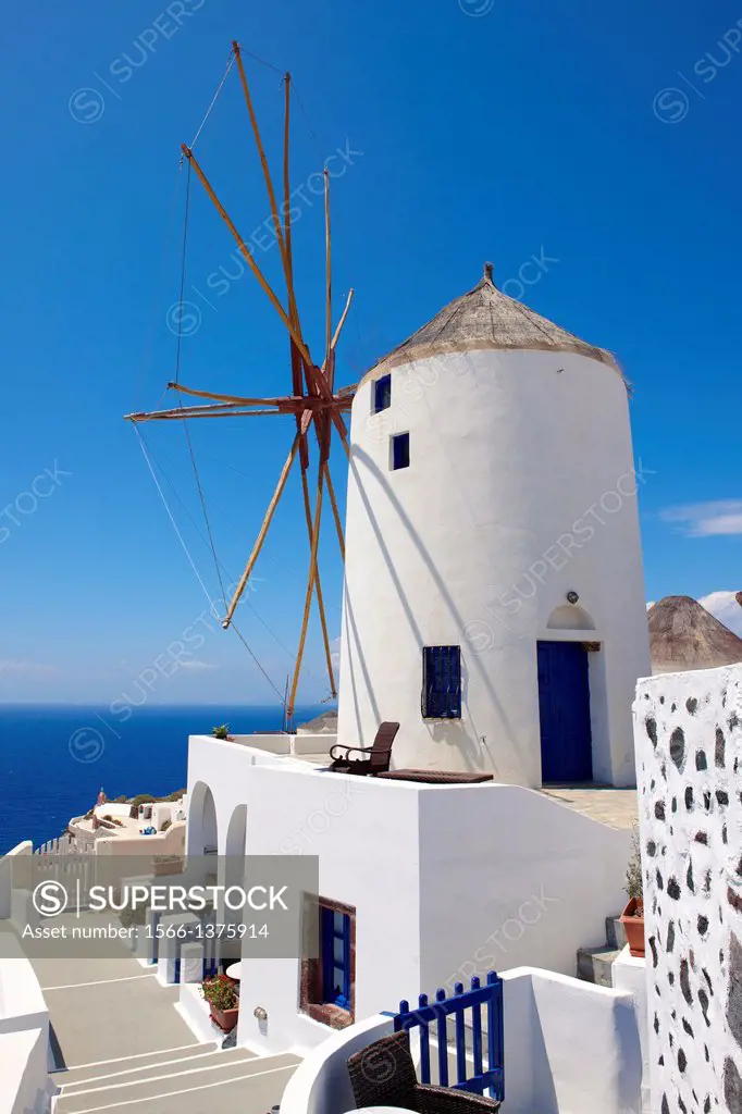 Oia Ia Santorini - Windmills Greek Cyclades islands
