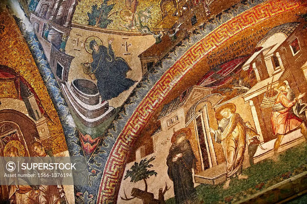 The 11th century Roman Byzantine Church of the Holy Saviour in Chora and its mosaics endowed between 1315-1321 by the powerful Byzantine statesman and...