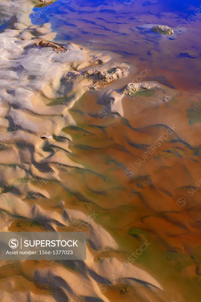 Rio Tinto, Tinto River, Rio Tinto mines, Huelva province, Andalusia, Spain.