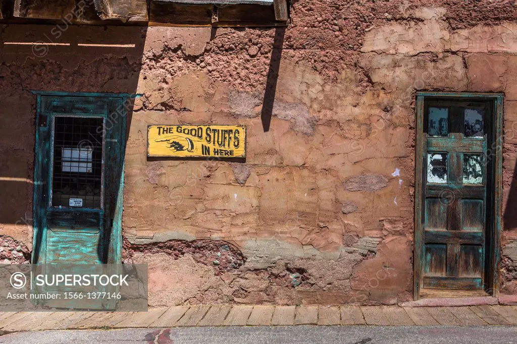 Close up of a store front in Calico Ghost Town, California, USA