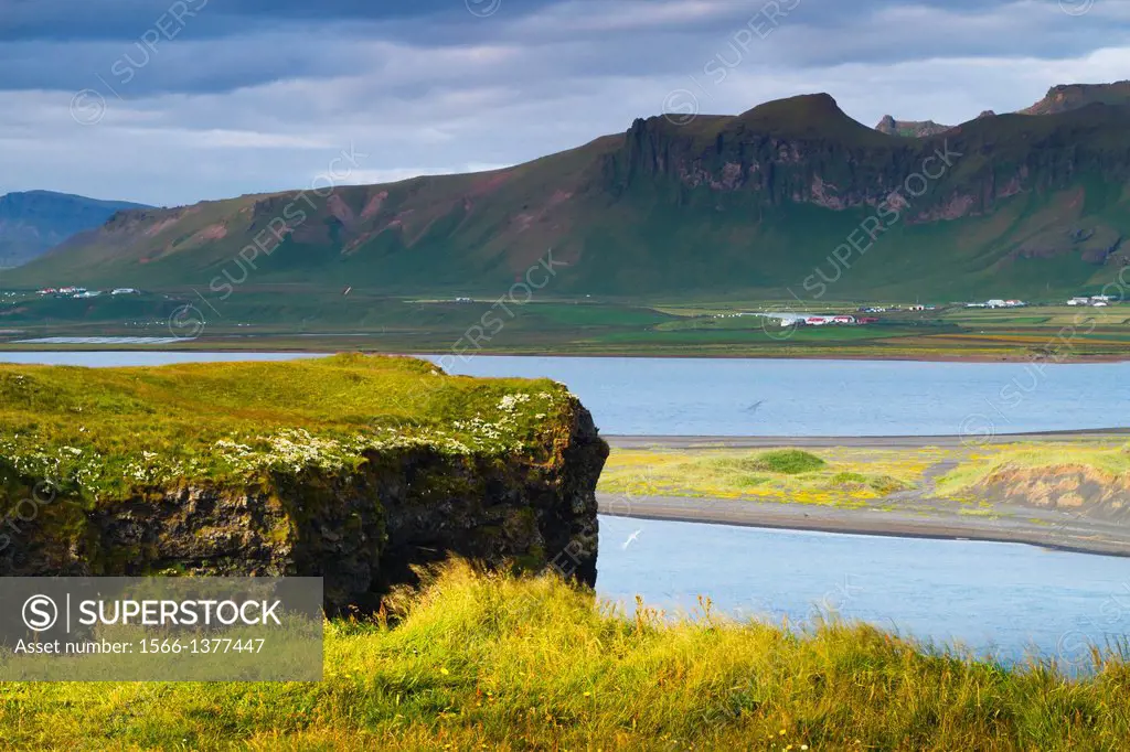 Coastal landscape. Dyrholaey. South Iceland, Europe.