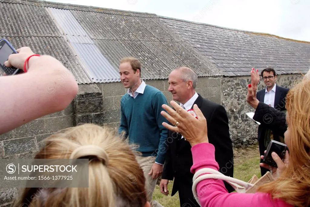 14 August 2013 Anglesey, Wales UK - Prince William meets the public at the Anglesey Agricultural Show in North Wales, UK