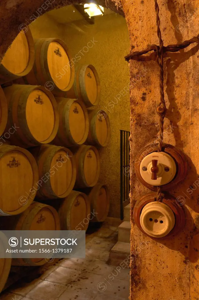 Cooperativa la Aurora wine cellar, Montilla, Montilla-Moriles Wine Route, Cordoba, Andalusia, Spain.