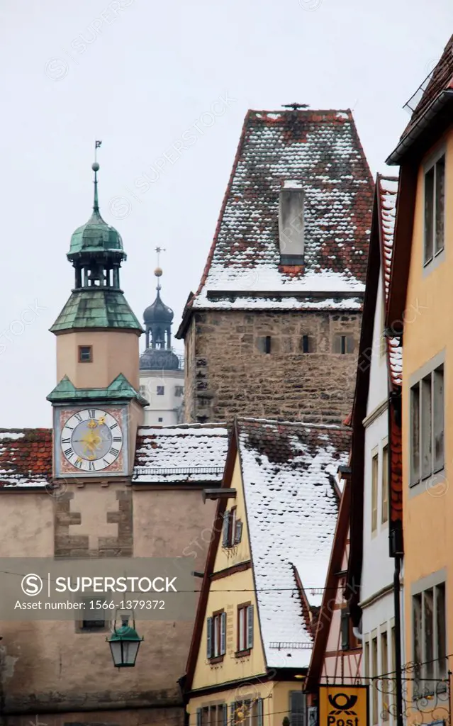 Rothenburg ob der Tauber in winter